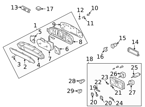 Switches for 2003 Hyundai Elantra #1