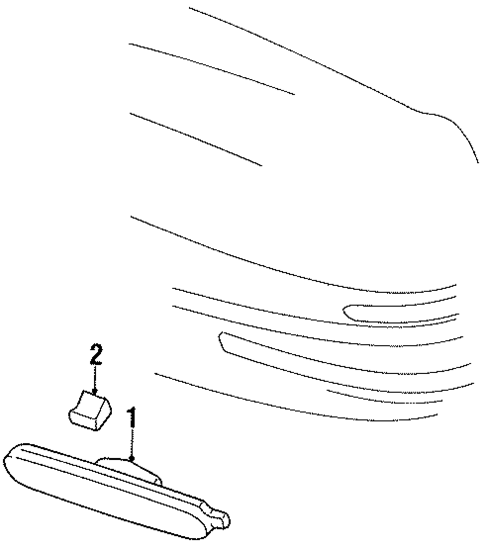 Side Marker Lamps for 1996 Oldsmobile Aurora #0