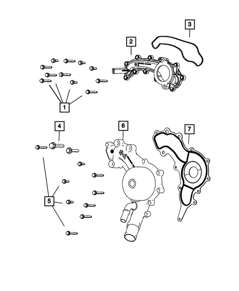 Water Pump and Related Parts for 2019 Ram ProMaster 2500 #0
