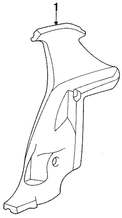Interior Trim - Quarter Panels for 1991 Dodge Shadow #0
