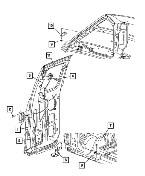 Rear Door for 2005 Dodge Dakota #2
