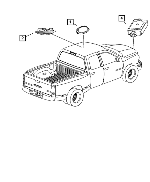 Lamps - Front, Rear and Courtesy for 2007 Dodge Ram 1500 #3