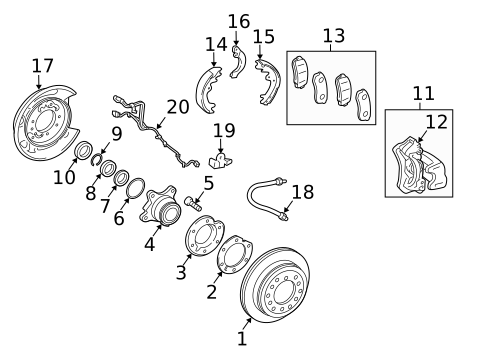 Brake Components for 2016 Toyota 4Runner #1
