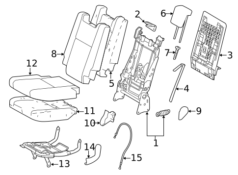Third Row Seats for 2019 Toyota Highlander #1
