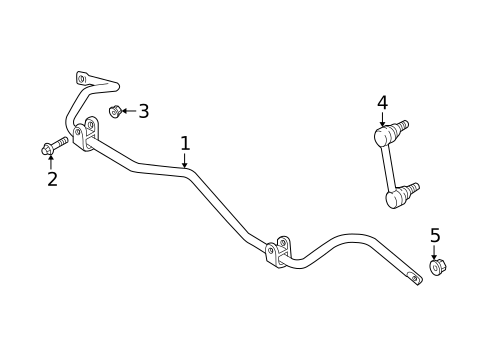 Stabilizer Bar & Components for 2004 Volvo S60 #1