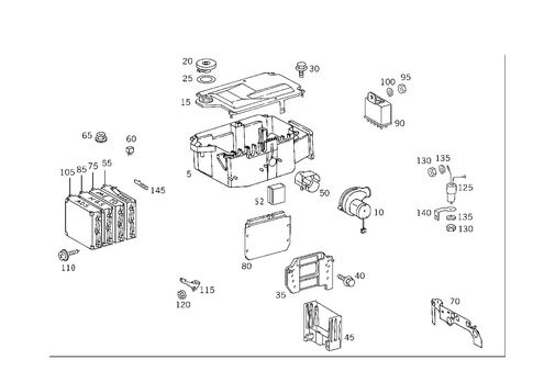 Apparatus Case and Control Units for 1993 Mercedes-Benz 600SL #4