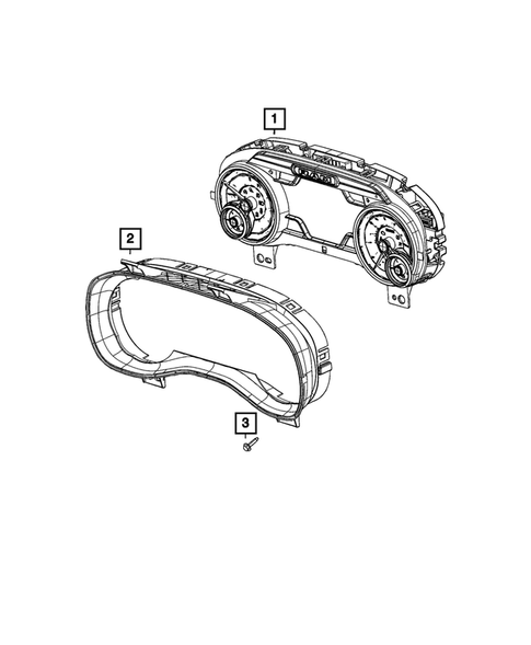 Instrument Panel Cluster for 2022 Ram 3500 #1