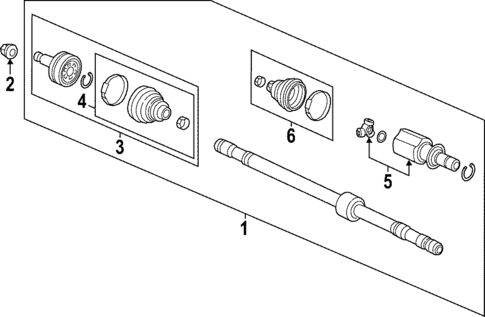 Drive Axles for 2023 Honda Civic #1