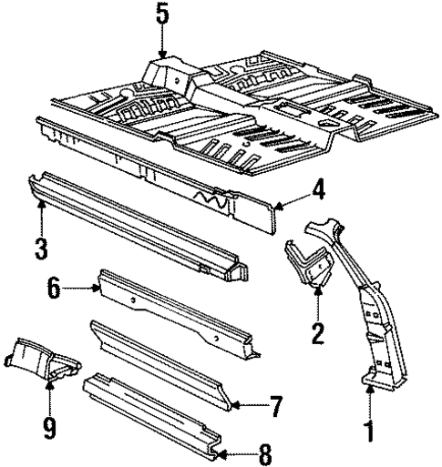 Rocker for 1985 Ford EXP #0