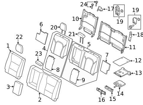 Rear Seat Components for 2017 Ford F-150 #0