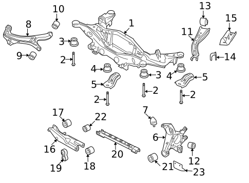 Rear Suspension for 2009 Ford Taurus #1