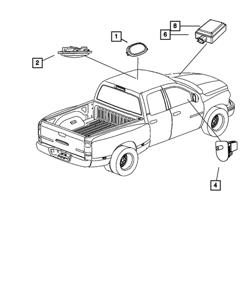 Lamps-Interior and Exterior for 2011 Ram 3500 #2