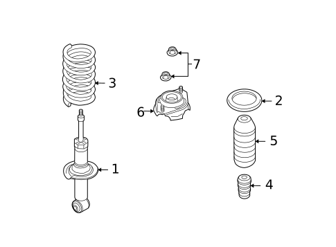 Struts & Components for 2009 Subaru Forester #1