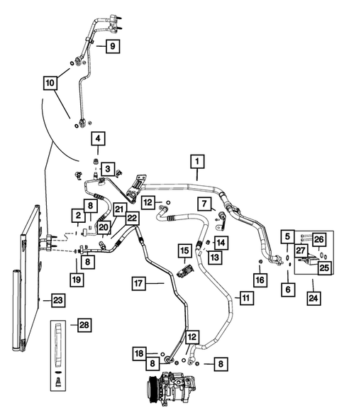 Air Conditioner and Heater Plumbing for 2017 Ram 1500 #1