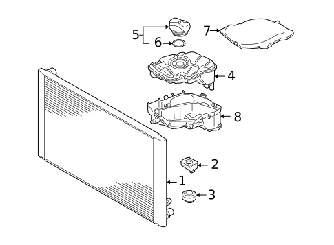 Radiator & Components for 2009 Audi S8 #1
