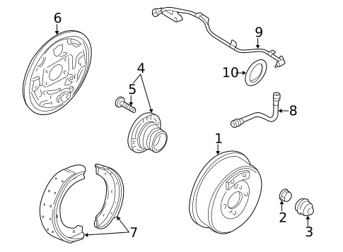 Brake Components for 1999 Nissan Altima #0