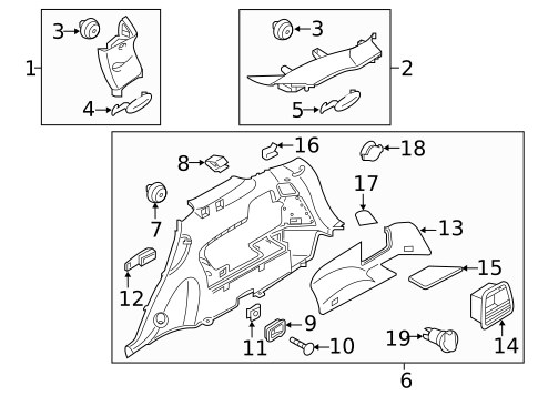 Interior Trim - Quarter Panels for 2018 Kia Sorento #2