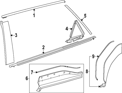 Exterior Trim - Rear Door for 2024 Subaru Solterra #0