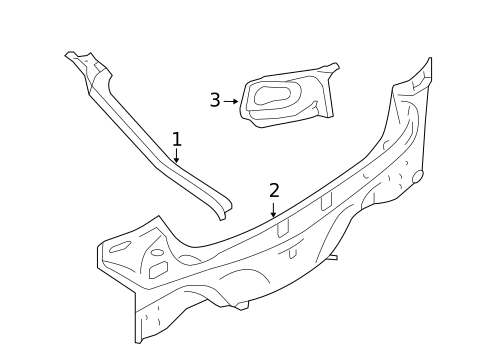 Rear Body for 2004 Mazda 6 #1
