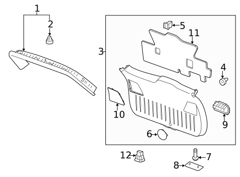 Interior Trim for 2012 GMC Terrain #0