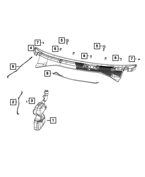Wiper and Washer System for 2019 Fiat 500 #6