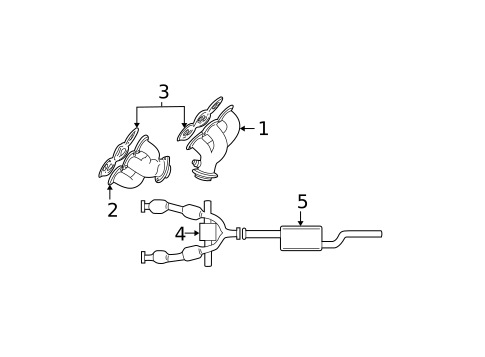 Exhaust Components for 2003 Ford Mustang #0
