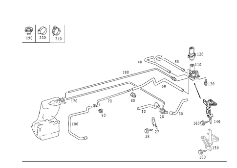 Heating Water Lines for 2002 Mercedes-Benz S 55 AMG® #0