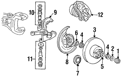 Front Brakes for 1993 Mazda Navajo #1