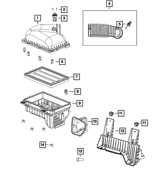 Air Cleaner for 2016 Ram 3500 #2