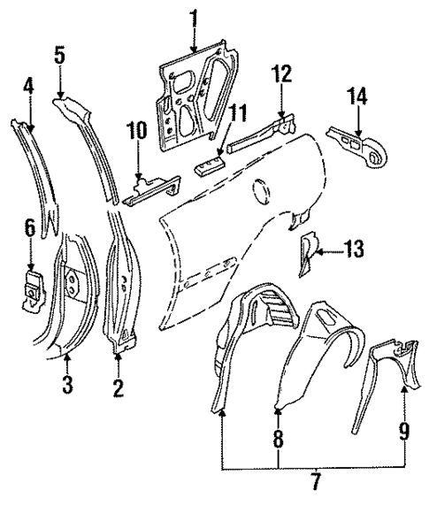 Inner Structure for 1998 Buick Riviera #0