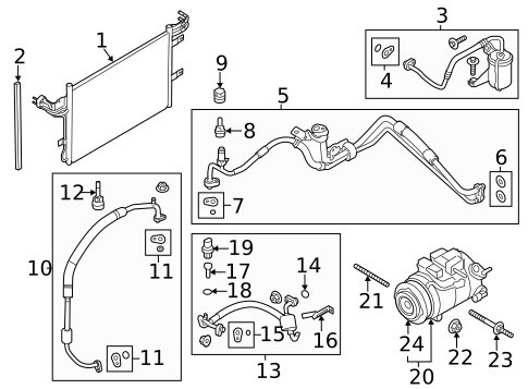 Hoses & Pipes for 2016 Lincoln MKS #0
