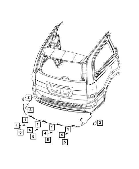 Wiring, Body and Accessories for 2019 Dodge Grand Caravan #6