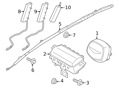 Air Bag Components for 2023 Genesis G90 #0