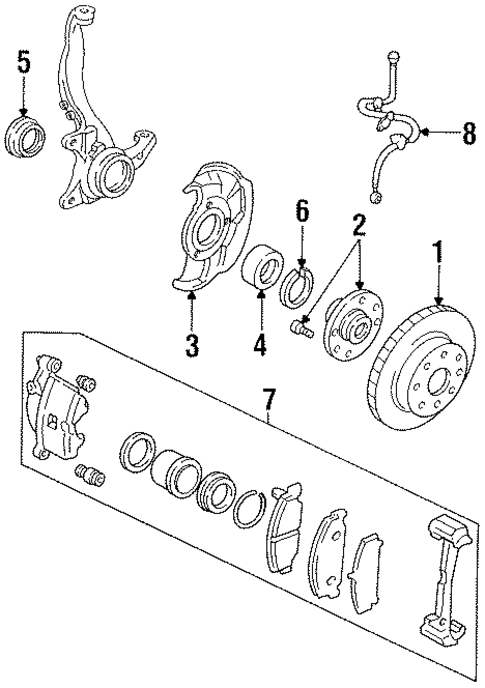 Suspension Components for 1993 Honda Civic del Sol #2
