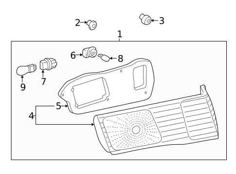 Combination Lamps for 2001 Toyota Camry #1