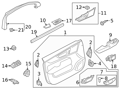 Interior Trim - Front Door for 2025 Volvo S60 #0