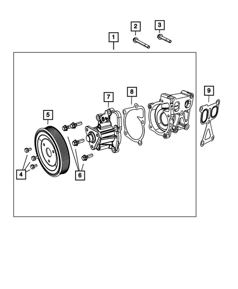 Water Pump and Related Parts for 2015 Jeep Renegade #0