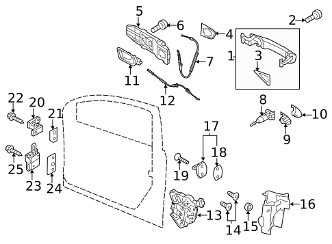 Lock & Hardware for 2012 Volkswagen Golf R #1