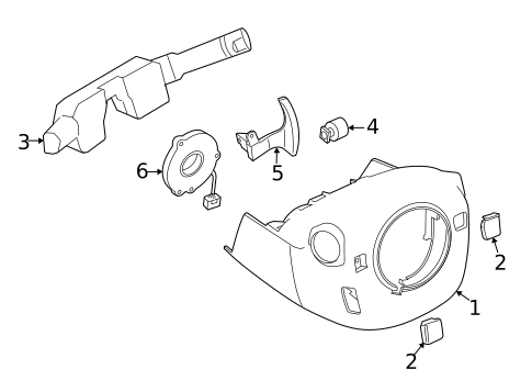 Shroud, Switches & Levers for 2021 Nissan Maxima #0