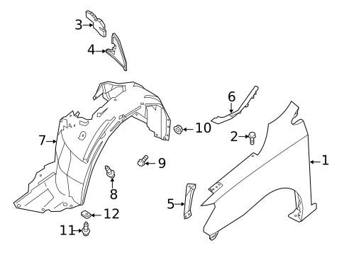 Fender & Components for 2013 Nissan Sentra #0
