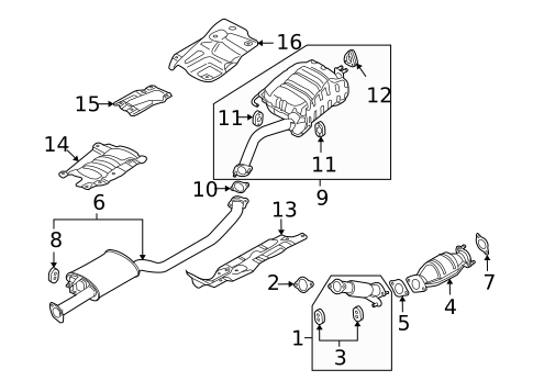 Gaskets & Sealing Systems for 2010 Hyundai Santa Fe #0
