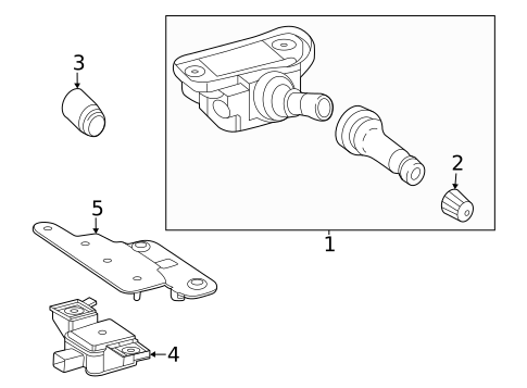 Tire Pressure Monitor Components for 2019 Mercedes-Benz AMG® GT S #4