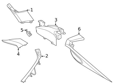 Interior Trim - Quarter Panels for 2024 BMW X6 #0