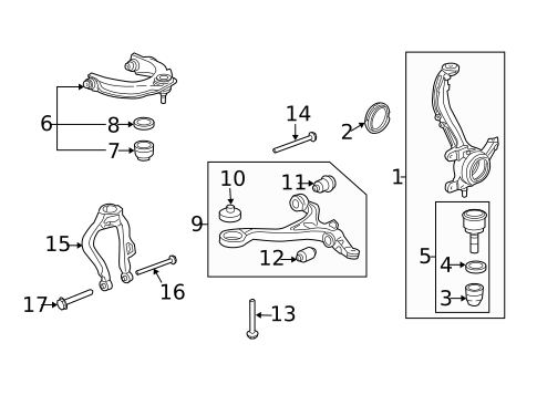 Suspension Components for 2008 Honda Accord #2