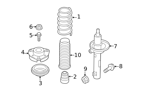 Struts & Components for 2011 Volkswagen Jetta #16