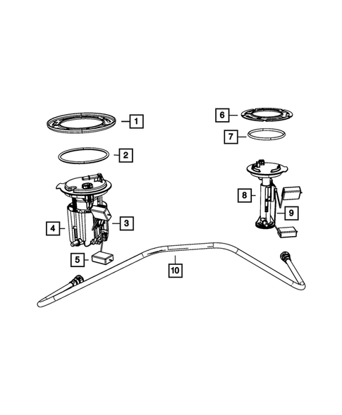 Fuel Pump and Sending Unit for 2010 Jeep Compass #0
