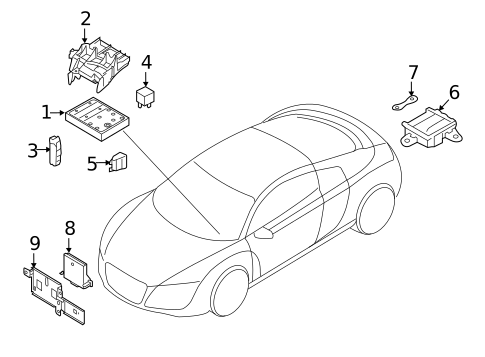 Fuse & Relay for 2011 Audi R8 #1
