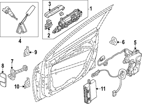 Rear Door for 2024 Kia EV9 #1