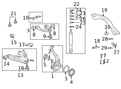 Suspension Components for 2002 Toyota Land Cruiser #0
