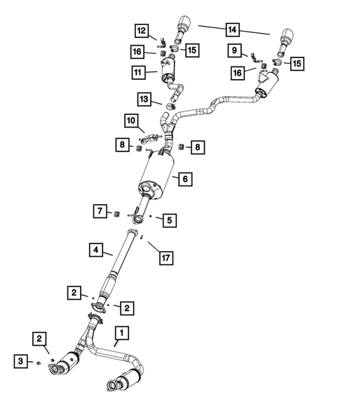 Exhaust System for 2019 Ram 1500 #1